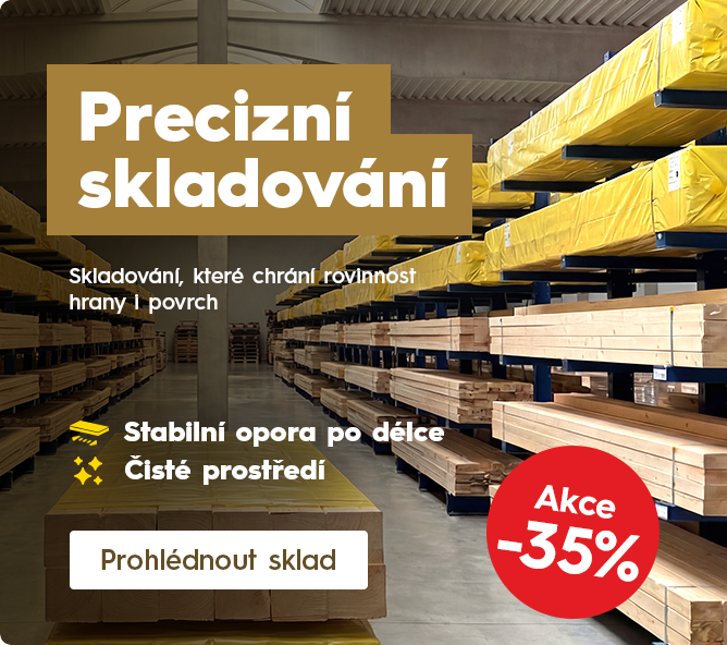 Skladování řeziva KVH